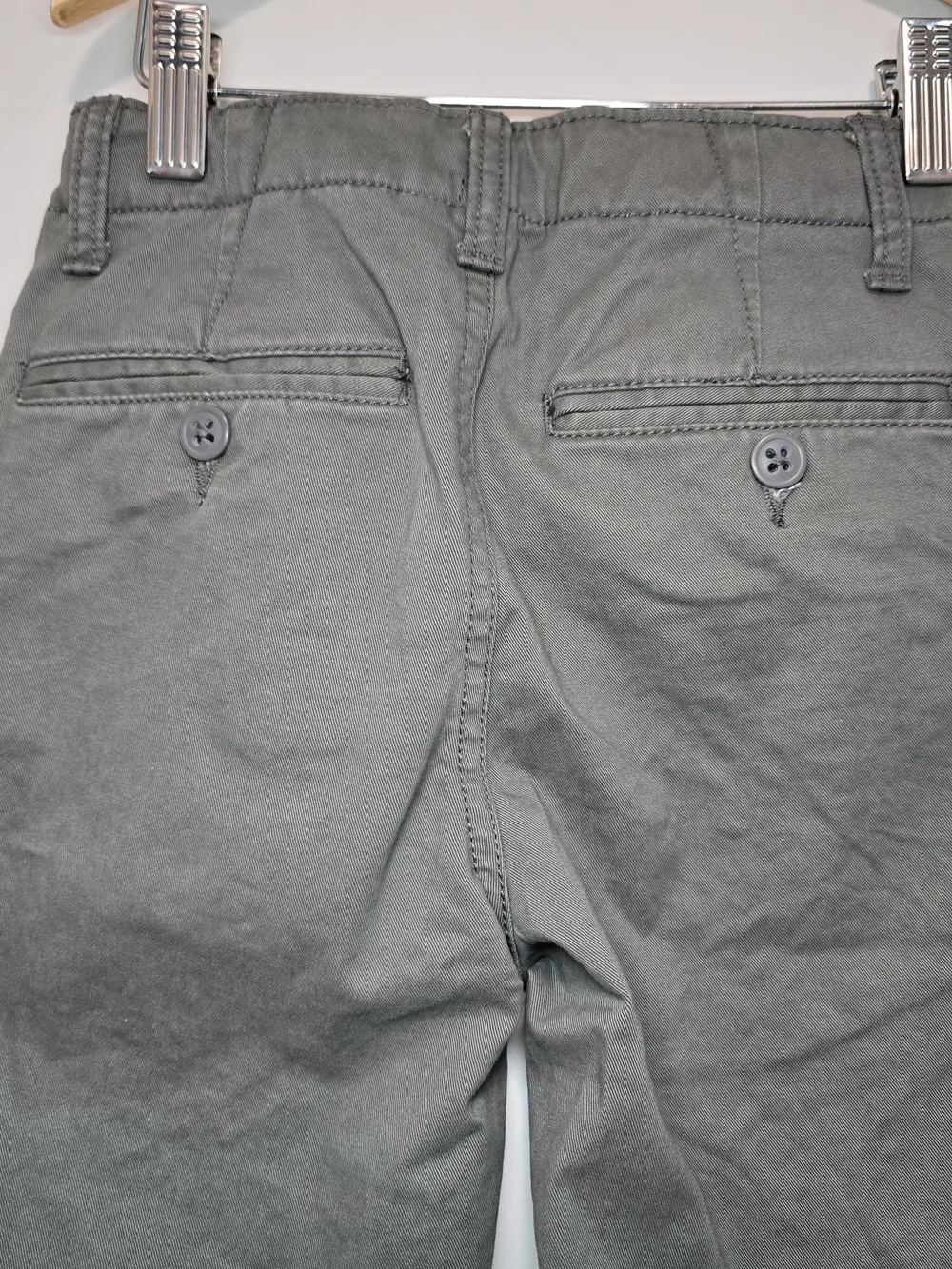 Gap Kid's Straight-Fit Chino Pants - Charcoal Gray Nack To School Style.